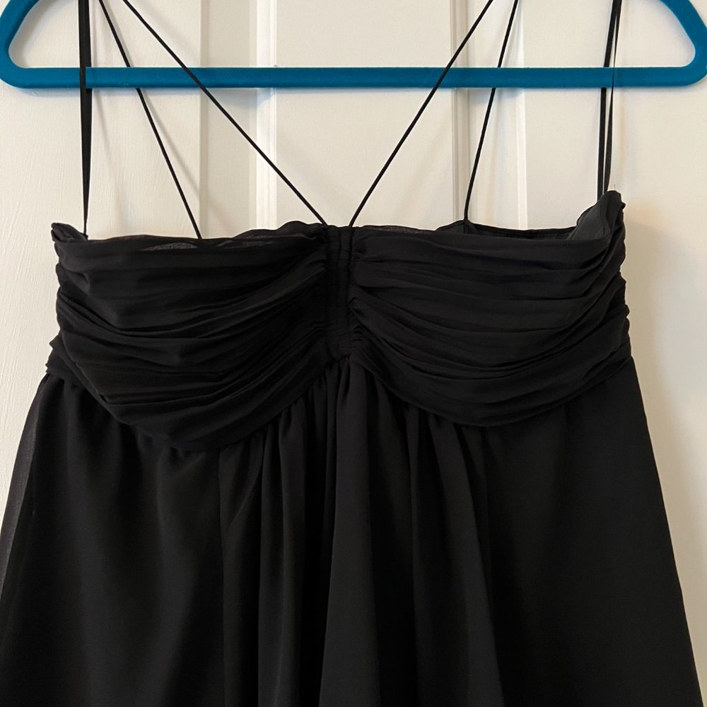 Vintage Black Zara Babydoll Formal Mini Dress - Picture 2 of 5